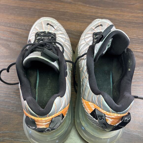 Nike Air MAX 720-818 Sneakers Mens 11 Metallic Silver/Black/Orange BV5841-001 main image 8